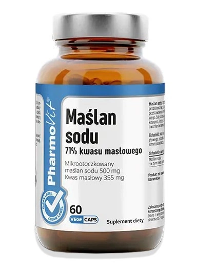 Maślan Sodu Bezglutenowy 60 Kapsułek - Pharmovit (Clean Label)