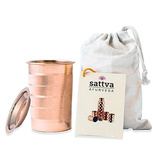 Kubek miedziany dtripe z pokrywką 350 ml - Sattva