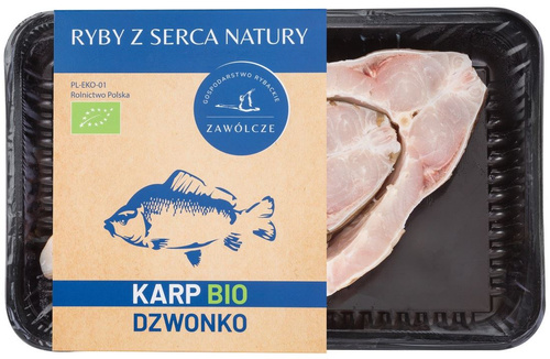Ekologiczny karp dzwonko (ok. 0.5 kg) - Ryby z Serca Natury (EKO)