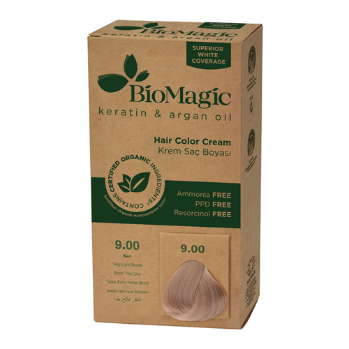 Farba do włosów bardzo jasny blond (9.00) 250 g - Biomagic