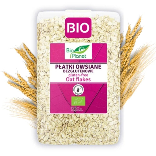 Płatki owsiane bezglutenowe 1 kg - Bio Planet (EKO)