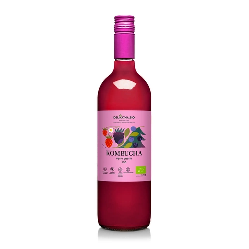 Kombucha Very Berry Bio 750 Ml - Delikatna (Zakwasownia)