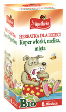 Herbatka dla dzieci koper włoski melisa mięta od 6 msc. (20 x 1,5 g) 30 g - Apotheke (BIO)