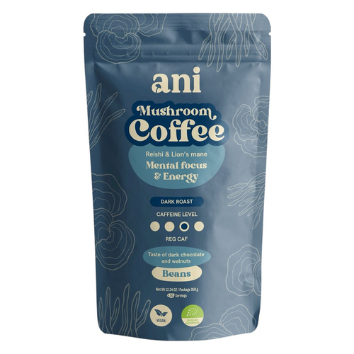 Kawa ziarnista arabica z reishi i lion's mane 350 g - Ani (EKO)