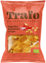 Chipsy Z Ciecierzycy O Smaku Paprykowo   Czosnkowym Bio 75 G  -  TRAFO