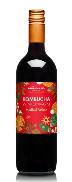 Kombucha Winter Warm Mulled Wine 700 Ml - Delikatna (Zakwasownia)