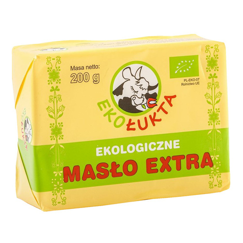 Ekologiczne Masło Extra Kostka 200g - EkoŁukta