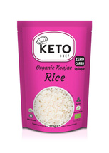 MAKARON KETO (KONJAC TYPU NOODLE W KSZTAŁCIE RYŻU) BEZGLUTENOWY BIO 270 g - KETO CHEF (BETTER THAN FOODS)