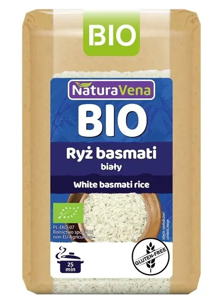 Ryż basmati biały bezglutenowy 500 g - Naturavena (EKO)