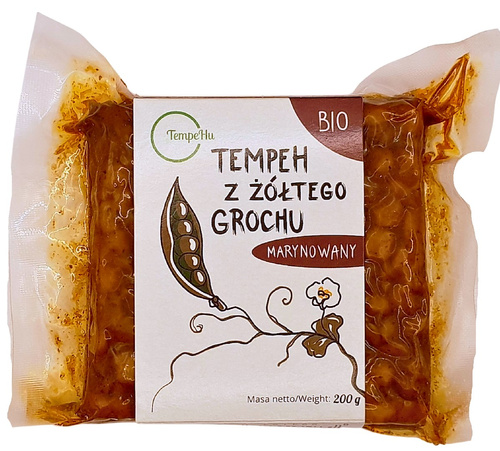 Tempeh z grochu żółtego marynowany 200 g - Tempehu (EKO)