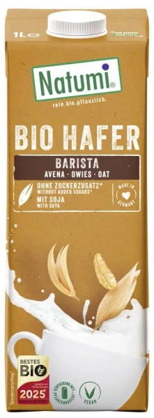 Napój owsiano sojowy barista bez dodatku cukru 8 x 1 l - Natumi (EKO)