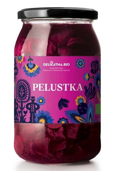 Surówka Pelustka Z Kapusty I Buraka Bio 900 G (600 G) - Delikatna (Zakwasownia)