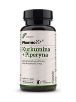 Kurkumina i piperyna bezglutenowe 90 szt. - Pharmovit