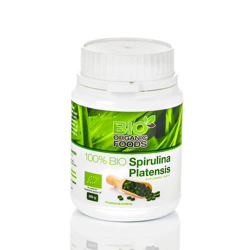 Spirulina platensis 1200 szt. 250 mg - Bio Organic Foods (EKO)