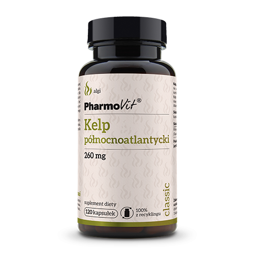 Kelp północnoatlantycki bezglutenowy 120 szt. 38,4 g - Pharmovit