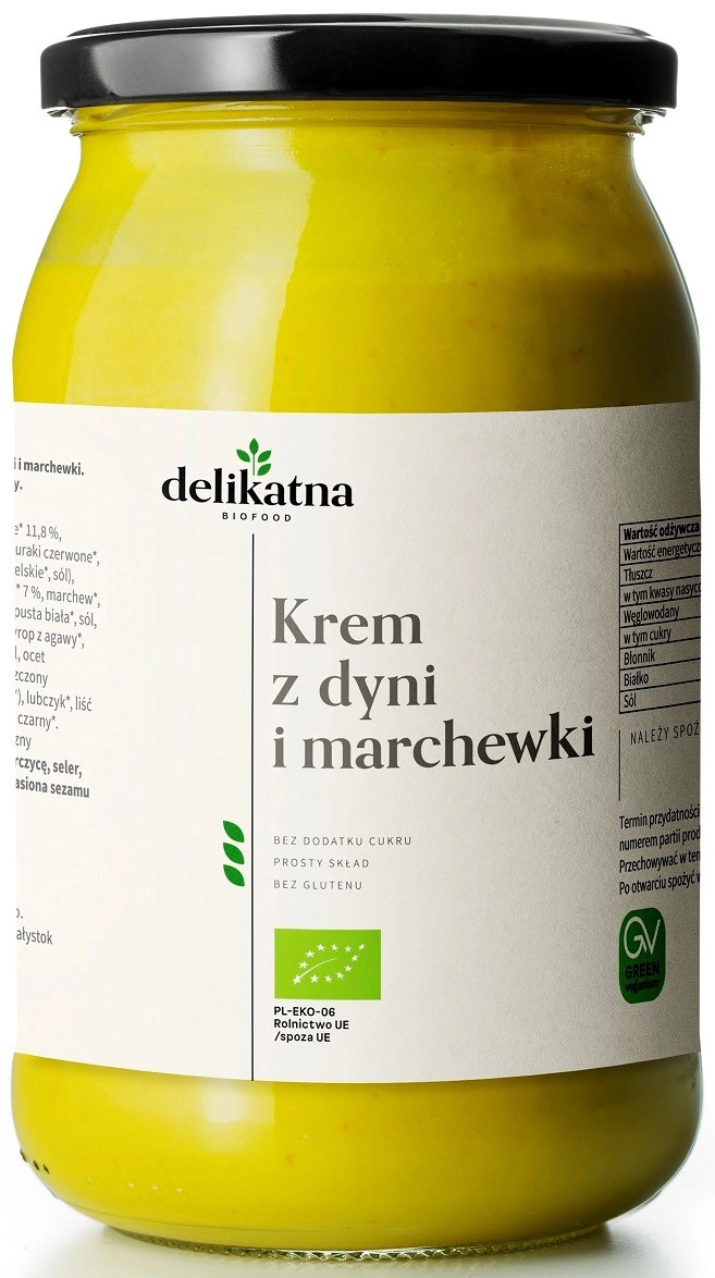 Zupa Krem Z Dyni I Marchewki Bio 900 Ml Delikatna Zakwasownia Pyszneekopl 6840