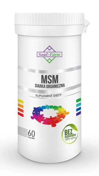 Msm Siarka Organiczna 60 Kapsułek (650 Mg)  -  SOUL FARM