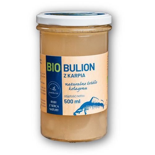 Bulion z karpia kolagen 500 ml - Ryby z Serca Natury (EKO)