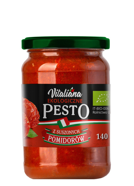 Pesto z Suszonych Pomidorów 140g - NaturaVena