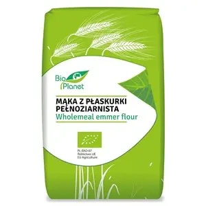 Mąka z płaskurki pełnoziarnista 500 g - Bio Planet (EKO)