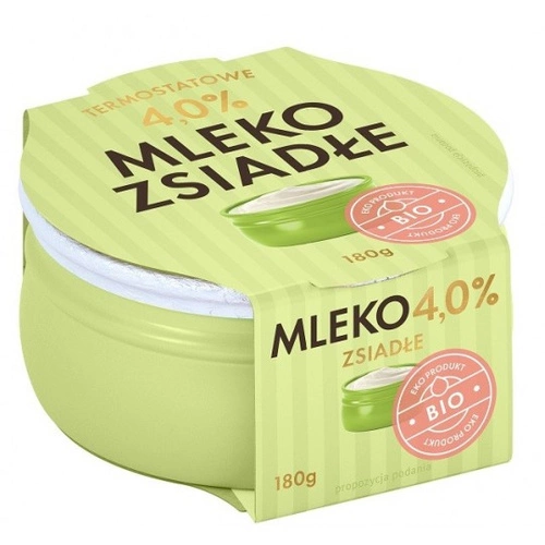 Zsiadłe Mleko Termostatowe 4 % Bio 180 G - Yömleko