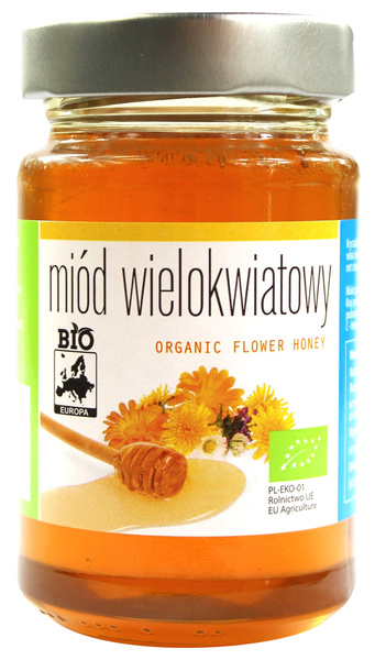 Miód Nektarowy Wielokwiatowy Bio 300 g  -  BIO PLANET