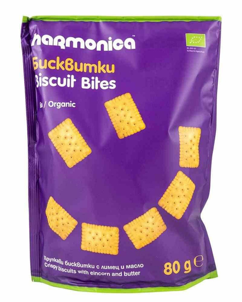 Herbatniki mini maślane 80 g - Harmonica (EKO)