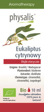 Olejek eteryczny eukaliptus cytrynowy 10 ml - Physalis (BIO)