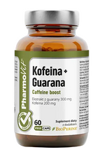 Kofeina guarana bezglutenowe 60 szt. - Pharmovit