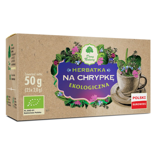 Herbatka na chrypkę 25 szt. 50 g - Dary Natury (EKO)