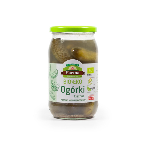 Ogórki Kiszone Niepasteryzowane 700g - Farma Świętokrzyska