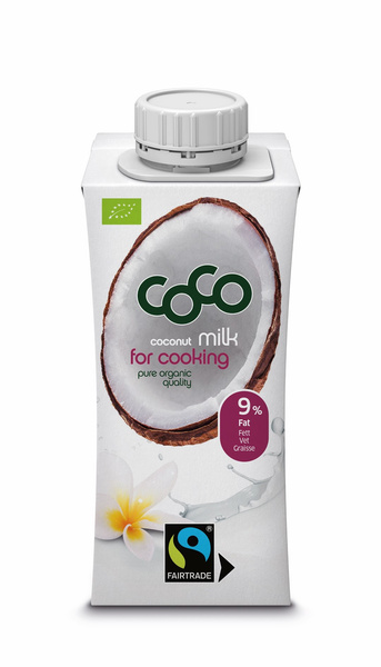 Napój kokosowy do gotowania bez dodatku cukrów fair trade 200 ml- Coco (BIO)