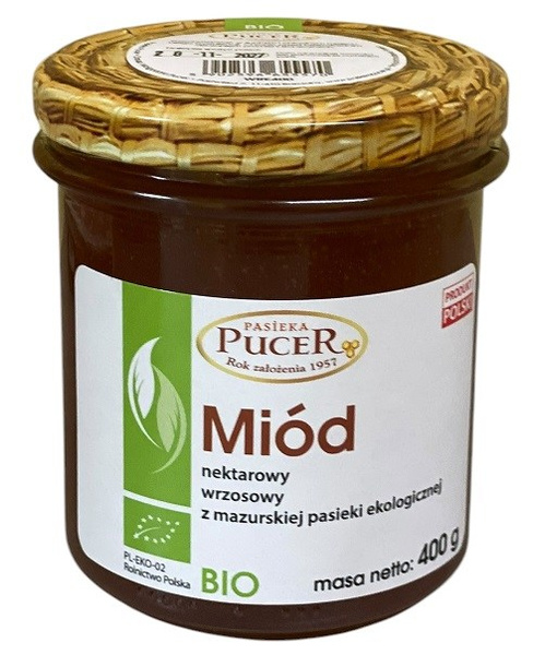 Miód wrzosowy 400 g - Pucer (EKO)