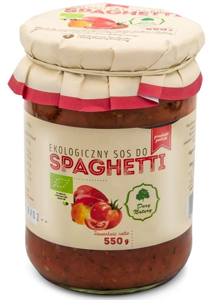 Sos Do Spaghetti Bio 550 G  -  DARY NATURY