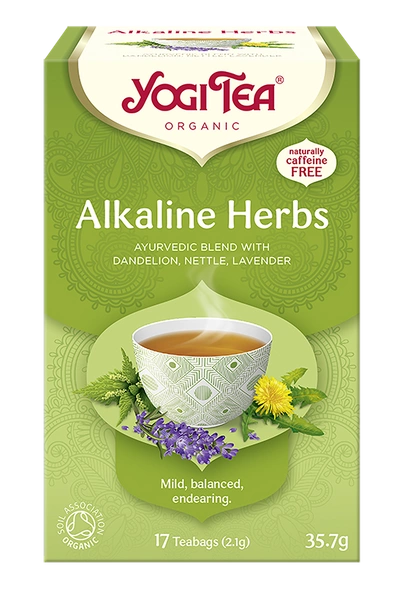Herbatka Zioła Alkaliczne (Alkaline Herbs) Bio (17 X 2,1 G) 35,7 G  -  YOGI TEA