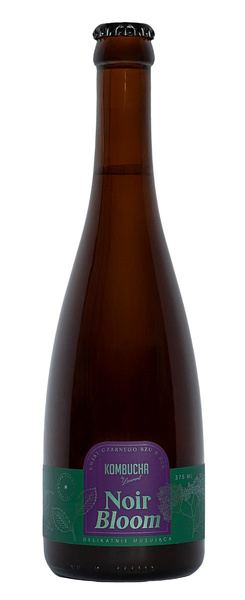 Kombucha noir bloom na buku o smaku kwiatów czarnego bzu 375 ml - Kombucha By Laurent (EKO)