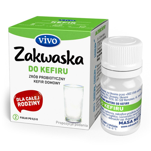 Żywe kultury bakterii do kefiru "zakwaska" bezglutenowe 1 g 2 szt. - Vivo
