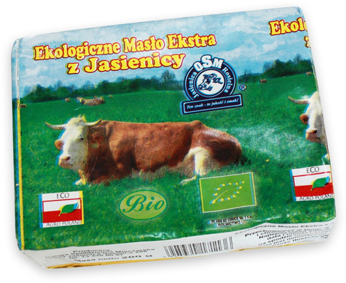Masło ekstra kostka 82 % 200 g - Jasienica (EKO)