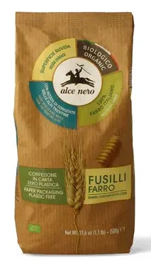 Makaron fusilli z płaskurki 500 g - Alce Nero (EKO)