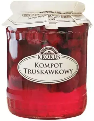 Kompot Truskawkowy 640g - Krokus