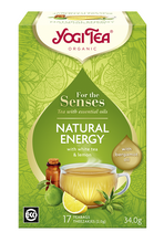 HERBATA BIAŁA DLA ZMYSŁÓW NATURALNA ENERGIA Z ZIOŁAMI, OLEJKIEM Z CYTRYNY I Z BERGAMOTKI (FOR THE SENSES NATURAL ENERGY) BIO (17 x 2 g) 34 g - YOGI TEA