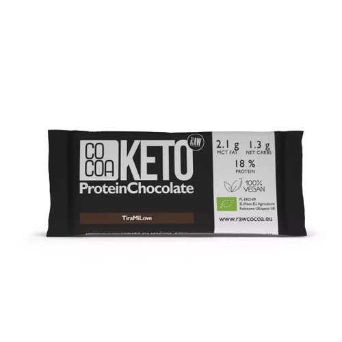 Czekolada proteinowa tiramisu KETO 40 g - Cocoa (EKO)