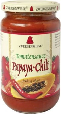 Sos Pomidorowy Papaya   Chili (Pikantny) Bezglutenowy Bio 350 G  -  ZWERGENWIESE