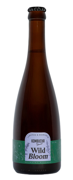 Kombucha wild bloom o smaku lawendy i rozmarynu 375 ml - Kombucha By Laurent (EKO)