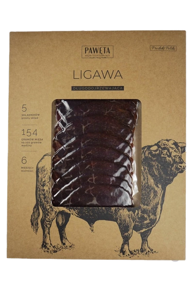 Ligawa Wołowa Dojrzewająca Plastry 50 G - Pawęta