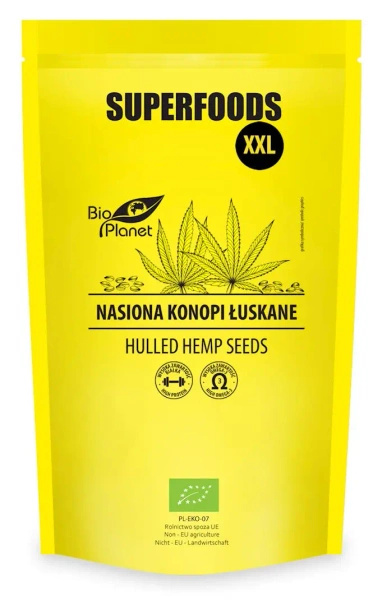 Nasiona konopi łuskane 600 g - Bio Planet (EKO)
