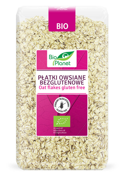 Płatki Owsiane Bezglutenowe 600g - Bio Planet