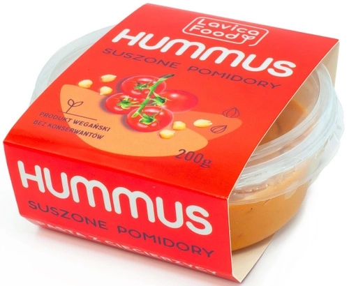 Hummus Suszone Pomidory 200 G  -  LAVICA FOOD