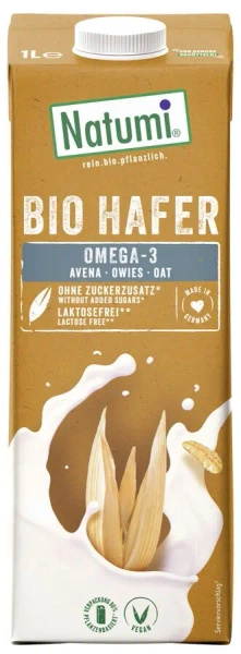 Napój owsiany omega-3 bez dodatku cukru 1 l - Natumi (EKO)