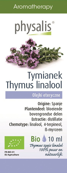 Olejek eteryczny tymianek thymus zygis linalol 10 ml - Physalis (EKO)